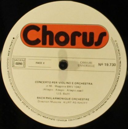 Disques Chorus 19 730 - Adagio d'Albinoni - Image 4