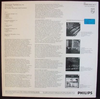 Philips 6500 784 - Violinkonzerte A-dur, B-dur, G-dur - Image 2