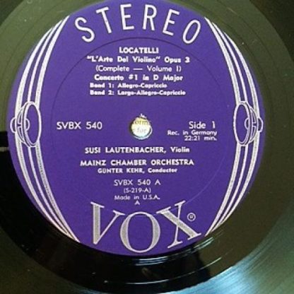 VOX (6) SVBX 540 - L'Arte Del Violino, Volume I, Concerti 1-6 - Image 3