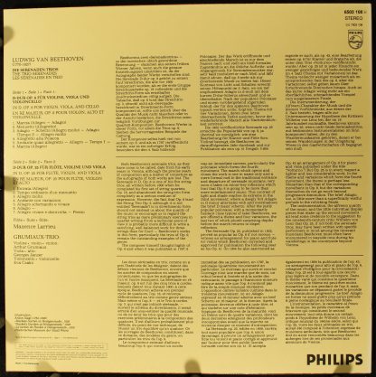 Philips 6503 108 - Ludwig Van Beethoven: Serenade op.8 & Serenad - Image 2