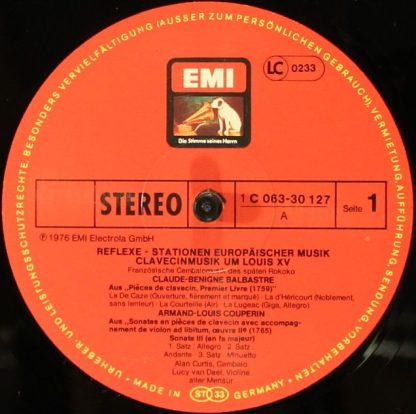 His Master's Voice 1C 063-30 127 - Clavecinmusik Um Louis XV - Image 5