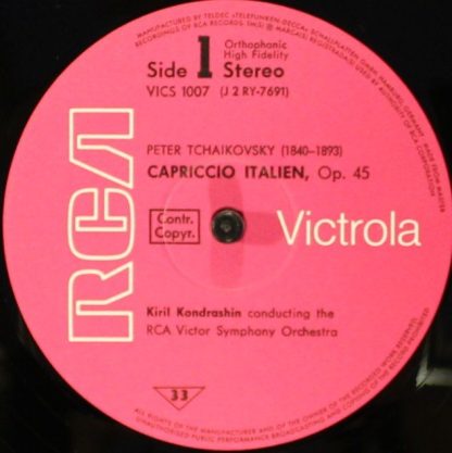 RCA Victrola VICS 1007 - Capriccio Italien / Capriccio Espagnol - Image 4