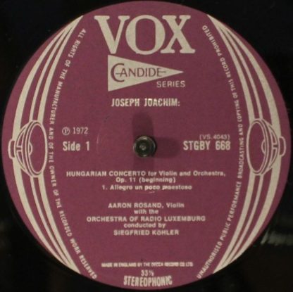 VOX (6) STGBY 668 - Works For Violin - Image 3
