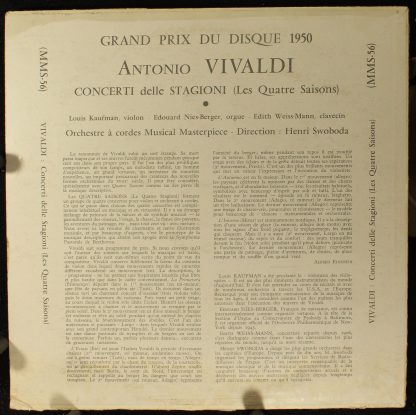 Guilde Internationale Du Disque MMS-56 - Les Quatre Saisons - Image 2