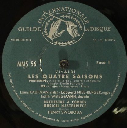 Guilde Internationale Du Disque MMS-56 - Les Quatre Saisons - Image 3