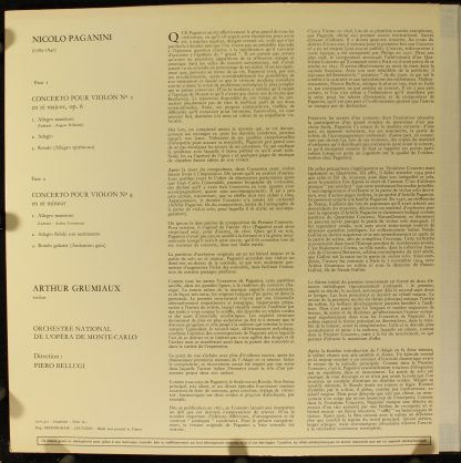 Philips 6500 411 - Concerti Per Violino N. 1 & 4 - Image 3