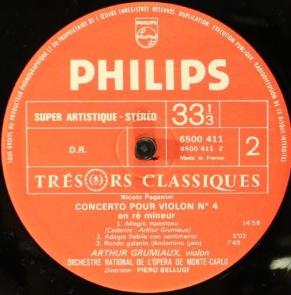 Philips 6500 411 - Concerti Per Violino N. 1 & 4 - Image 6