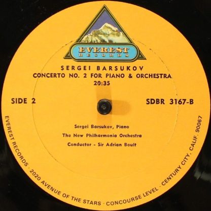 Everest SDBR 3167 - Concerto For Piano No. 2 / Concerto For Viol - Image 4