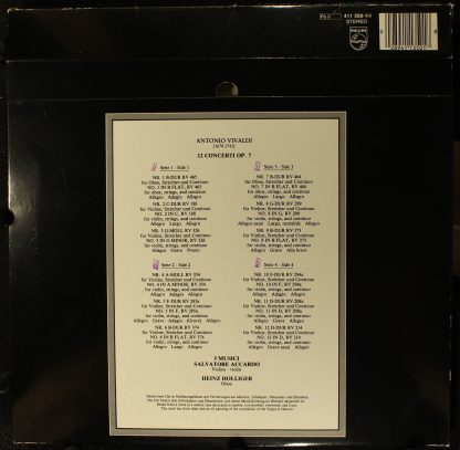 Philips 411 350-1 - 12 Concerti Op. 7 - Image 2