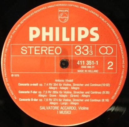Philips 411 350-1 - 12 Concerti Op. 7 - Image 3