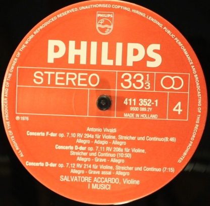 Philips 411 350-1 - 12 Concerti Op. 7 - Image 4
