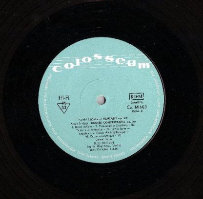 Colosseum Co M603 - Jarnach,Klebe,Webern,Schoenberg and Schibler - Image 7