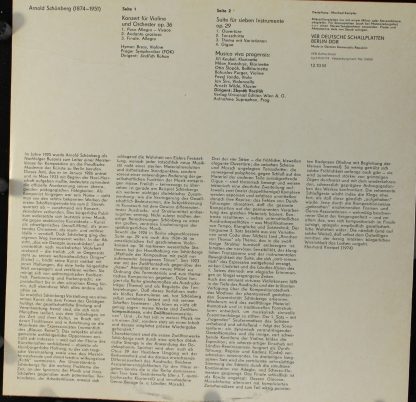 Eterna 8 26 506 - Violinkonzert Op. 36 / Suite Für Sieben Instru - Image 2