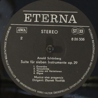Eterna 8 26 506 - Violinkonzert Op. 36 / Suite Für Sieben Instru - Image 4