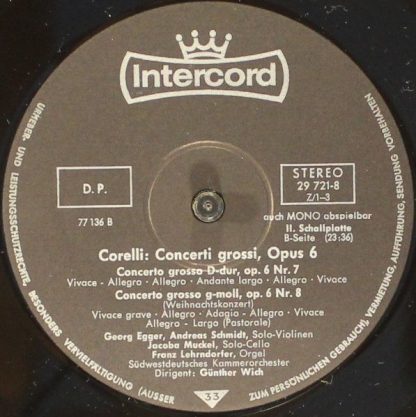 Intercord 29721-8 Z/1-3 - Concerti Grossi Opus 6 - Complete Edit - Image 8