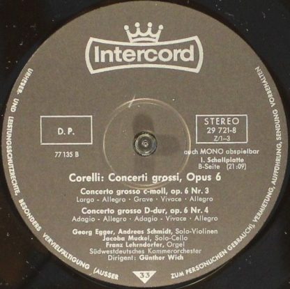 Intercord 29721-8 Z/1-3 - Concerti Grossi Opus 6 - Complete Edit - Image 6