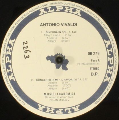 Alpha (34) DB 279 - Vivaldiana - Music Rara - Image 5