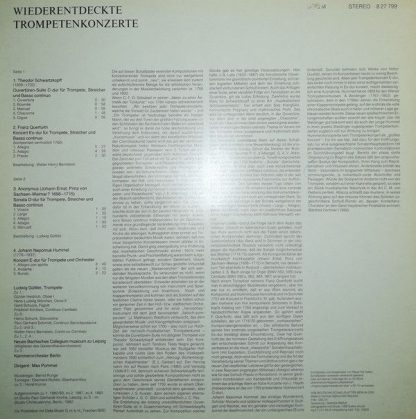 Eterna 8 27 799 - Wiederentdeckte Trompetenkonzerte - Image 2