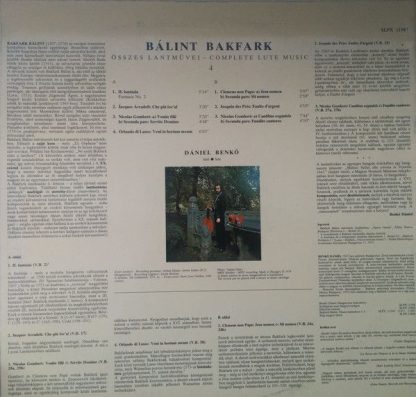 Hungaroton SLPX 11987 - Bálint Bakfark Összes Lantművei 4 - Image 2