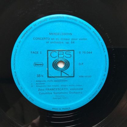 CBS 75 044 - Concertos Pour Violon - Image 6