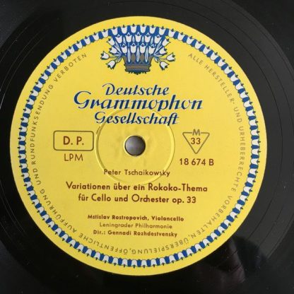 Deutsche Grammophon LPM 18 674 - Cellokonzert A-Moll / Rokoko-Va - Image 4