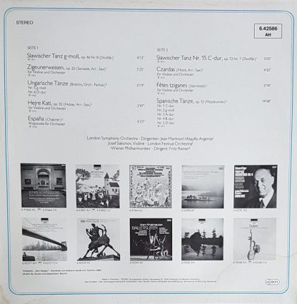 DECCA 6.42586 AH - Zigeunerweisen Ungarische Tänze - Czardas - H - Image 2