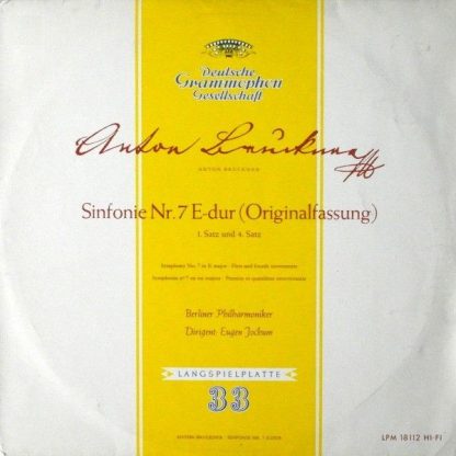 Deutsche Grammophon LPM 18 112 - Sinfonie Nr. 7 E-dur (Originalf