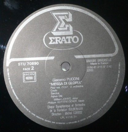 Erato STU 70890 - Messa Di Gloria (Pour Soli, Chœur Et Orchestre - Image 4