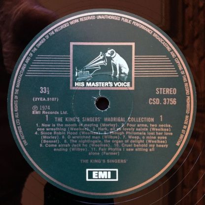 His Master's Voice CSD 3756 - Madrigal Collection (English & Ita - Image 3