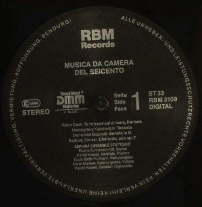 RBM Musikproduktion Mannheim RMB 3109 - Musica da Camera del Sei - Image 4