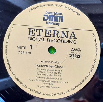 Eterna 7 29 178 - Vivaldi Die Werke Für Oboe Concerti I - Image 3