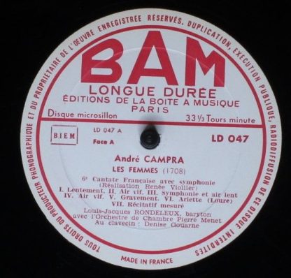 BAM LD 047 - Les Femmes / Bacchus - Image 3
