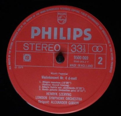 Philips 9500 069 - Violinkonzerte Nr. 1 Und 4 - Image 4
