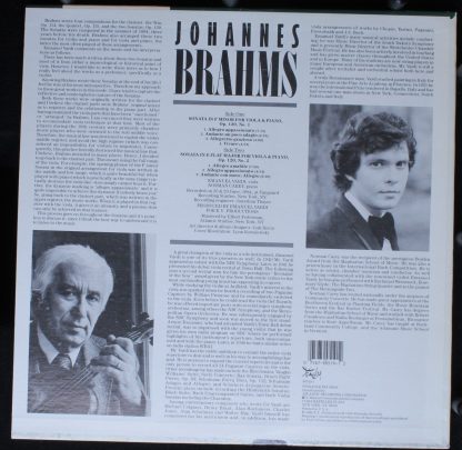 Finnadar Records 90519-1 - Brahms Sonatas For Viola And Piano, O - Image 2