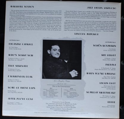 Townhall Records M26 - Virtuoso Jazz Violin Classics - Image 2