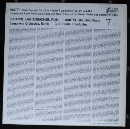 Turnabout TV 34229 - Concerto No. 22 In A Minor For Violin & Orc - Image 2