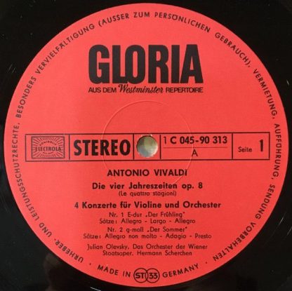 Gloria (2) 1C 045-90313 - Die Vier Jahreszeiten Op. 8 - Image 3