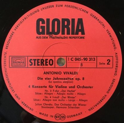 Gloria (2) 1C 045-90313 - Die Vier Jahreszeiten Op. 8 - Image 4