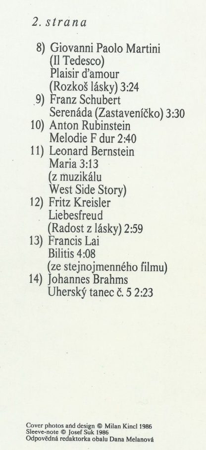 Supraphon 1113 4156 - Vyznání Lásky - Image 4
