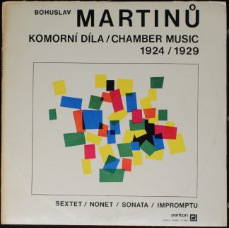 Panton 11 0282 - Komorní Díla / Chamber Music 1924 / 1929 (Sexte