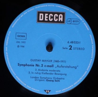 DECCA 6.48033 DX - Symphonie Nr.2 "Auferstehung" - Image 6