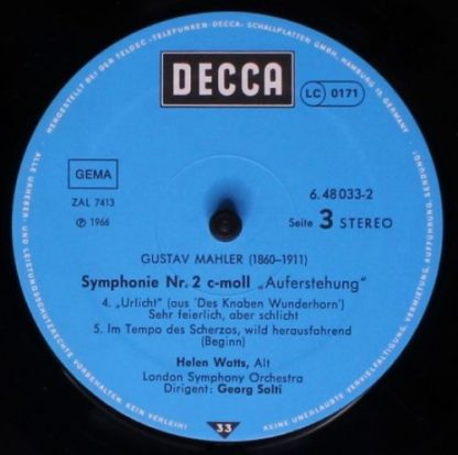 DECCA 6.48033 DX - Symphonie Nr.2 "Auferstehung" - Image 7