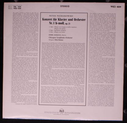 RCA Victrola VICS 1039 - Klavierkonzert Nr. 1 B-Moll - Image 2
