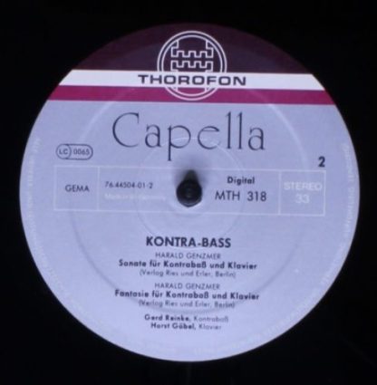 Thorofon MTH 318 - Musik Für Kontrabass Und Klavier - Image 4