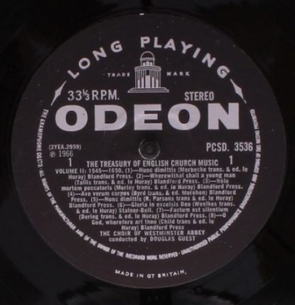 His Master's Voice CSD 3536 - The Treasury Of English Church Mus - Image 3