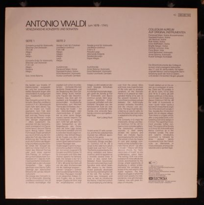Deutsche Harmonia Mundi 1C 065-99 748 - Venezianische Konzerte U - Image 2