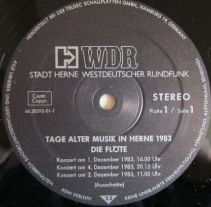 Stadt Herne 66.28293 - Tage Alter Musik In Herne 1983. Die Flöte - Image 9