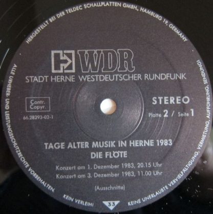 Stadt Herne 66.28293 - Tage Alter Musik In Herne 1983. Die Flöte - Image 11