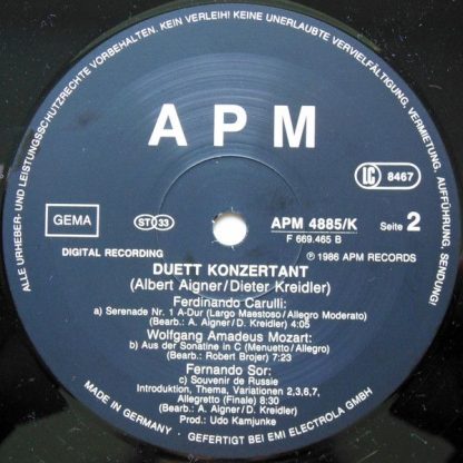 APM Records APM 4885/K - Duett Konzertant - Image 7