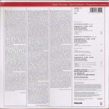 Philips 416 359-1 - Concertos For Flute And Oboe / Konzerte Für - Image 2